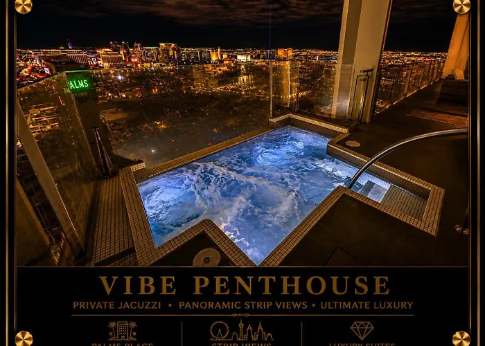 Luxury 4000 Sqft Penthouse At Palms Place 56 Floor Las Vegas