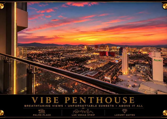 Luxury 4000 Sqft Penthouse At Palms Place 56 Floor Las Vegas